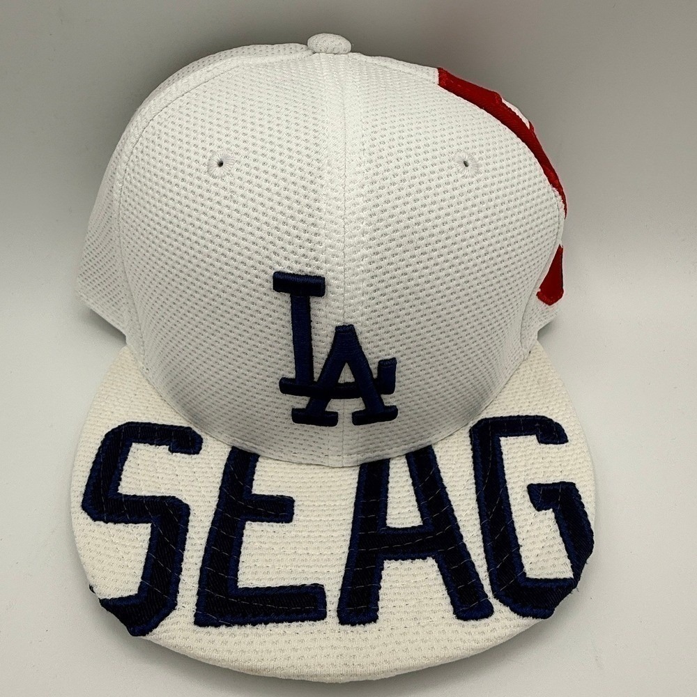 Los Angeles Dodgers New Era 9FIFTY Snapback Hat M. Muncy SEAG White‎ Red